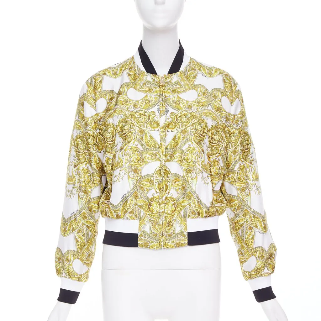 Versace White Silk Coat White Silk Never worn, with tag - Inside View