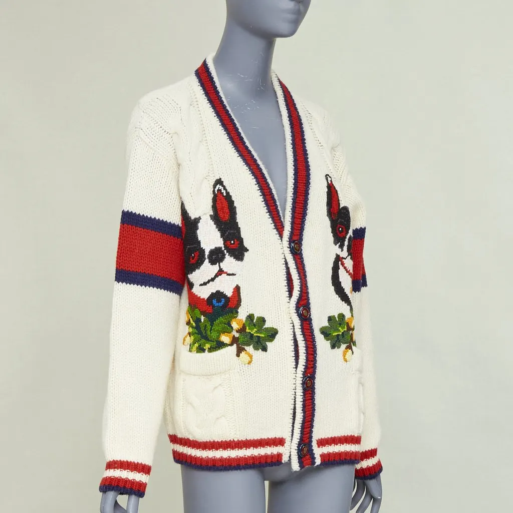 Gucci Ecru Wool Dress Ecru Wool Very good - Model View