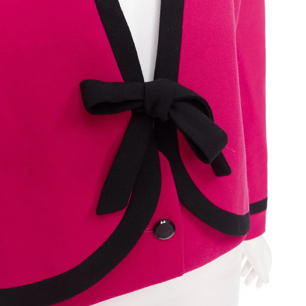 Valentino Pink Wool Jacket Pink Wool Very good - Back View