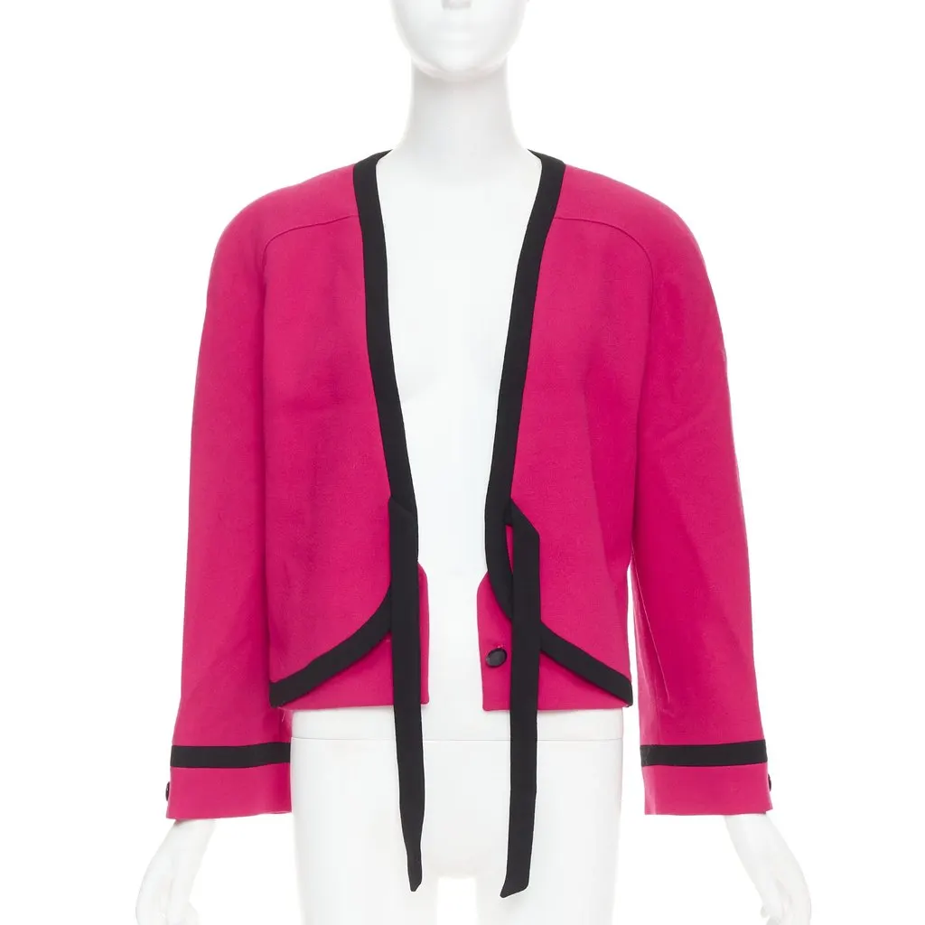 Valentino Pink Wool Jacket Pink Wool Very good - Inside View