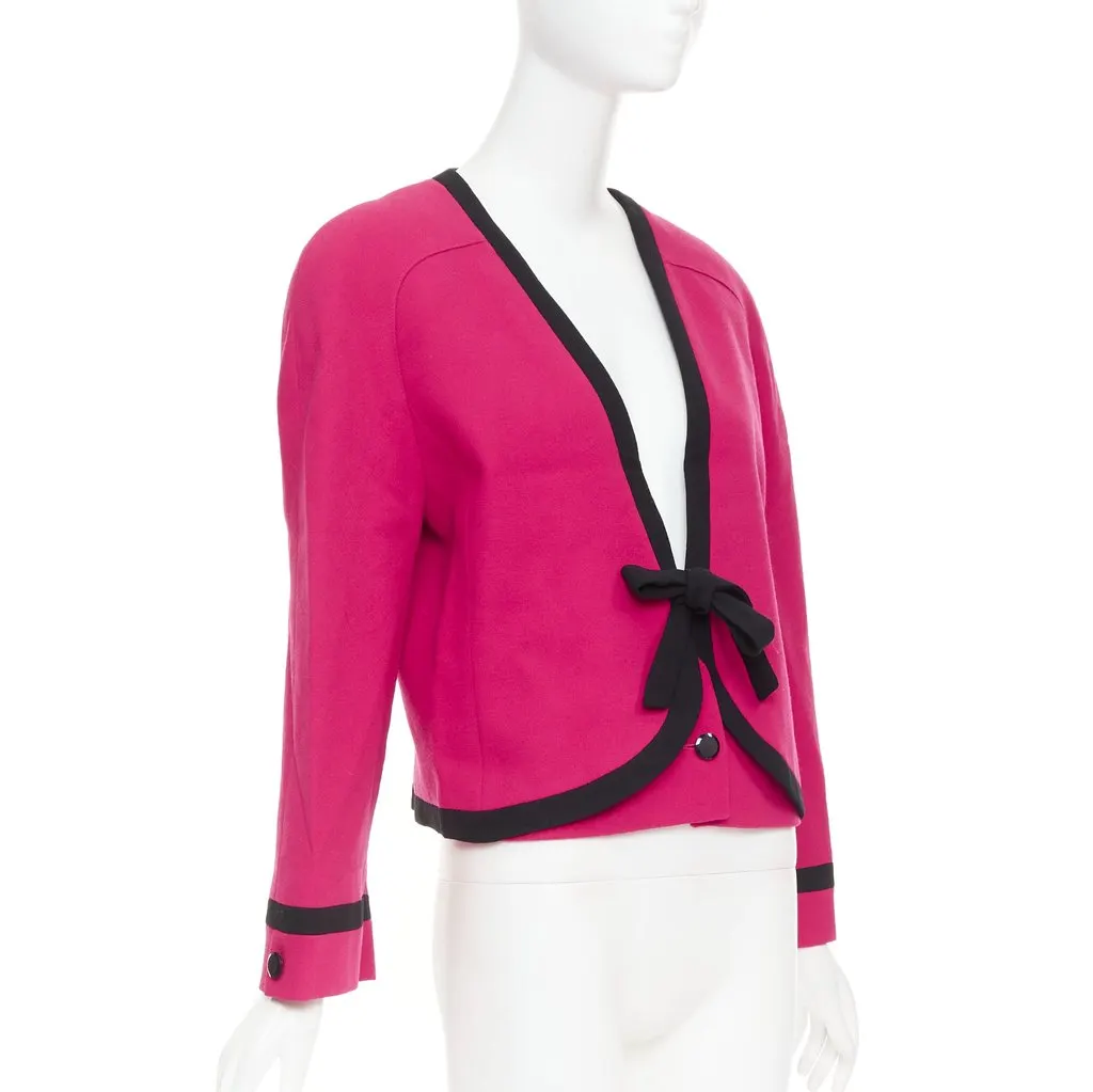 Valentino Pink Wool Jacket Pink Wool Very good - Model View