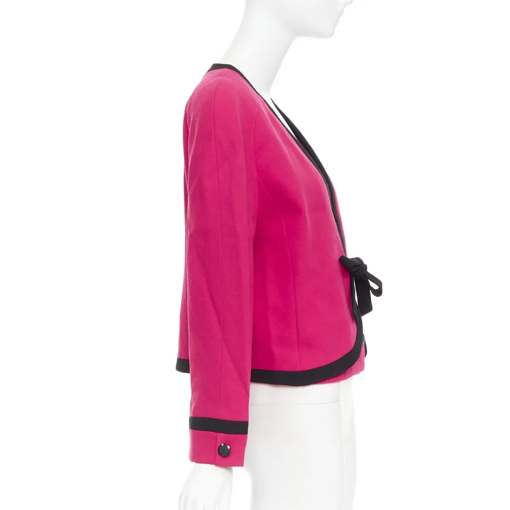 Valentino Pink Wool Jacket Pink Wool Very good - Box View