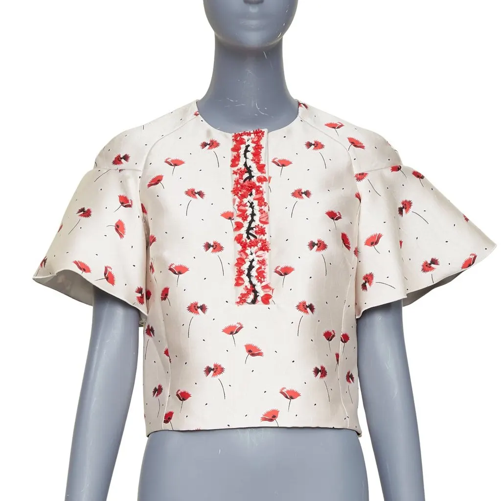 Giambattista Valli Beige Polyester Top Beige Polyester Very good - Front View