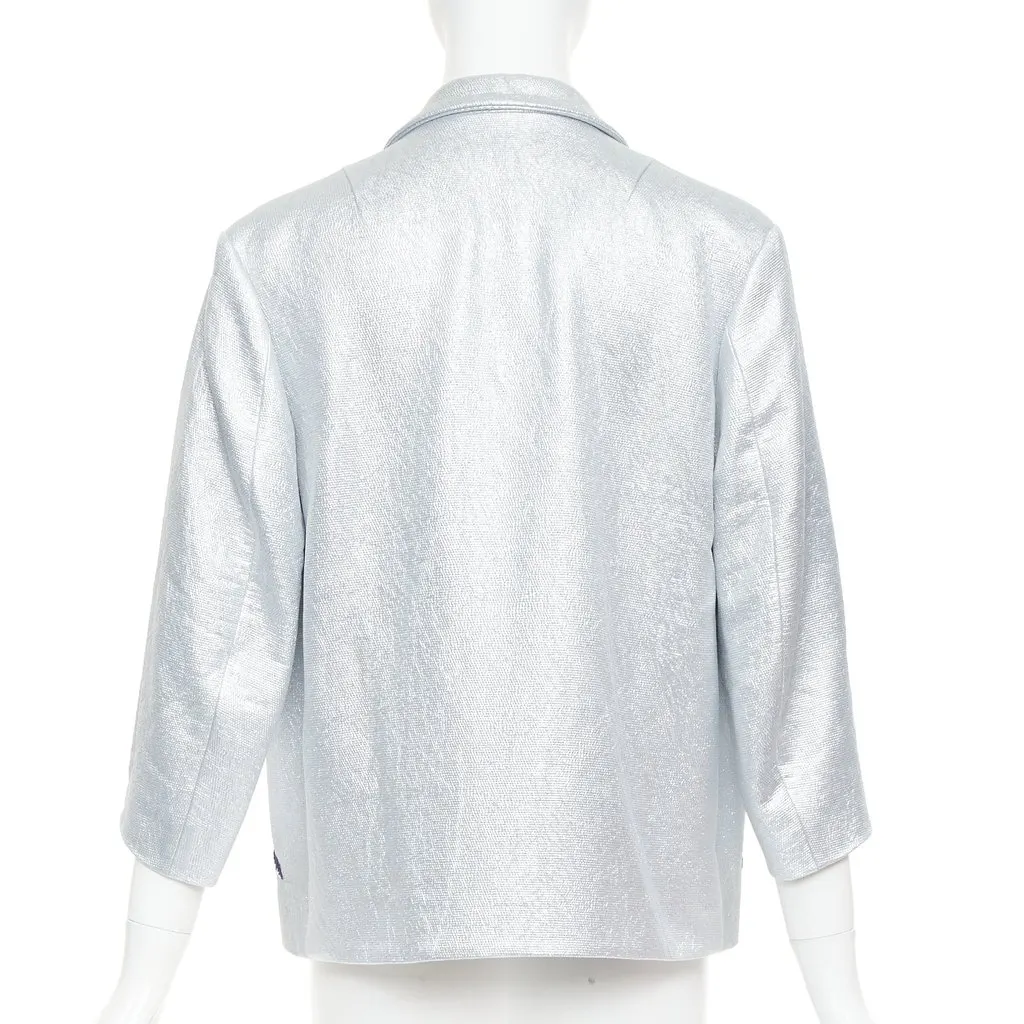 Dries Van Noten Silver Viscose Jacket Silver Viscose Very good - Box View