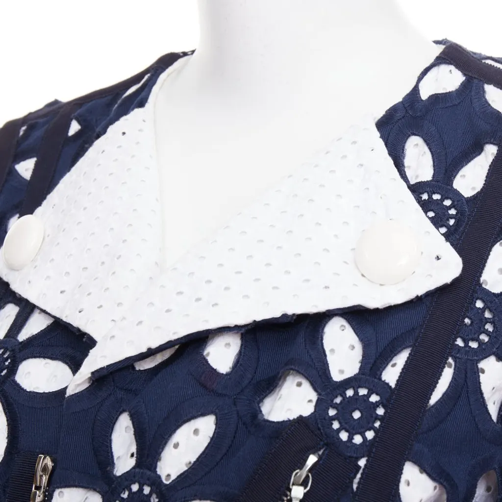 Louis Vuitton Navy Cotton Jacket Navy Cotton Very good - Back View