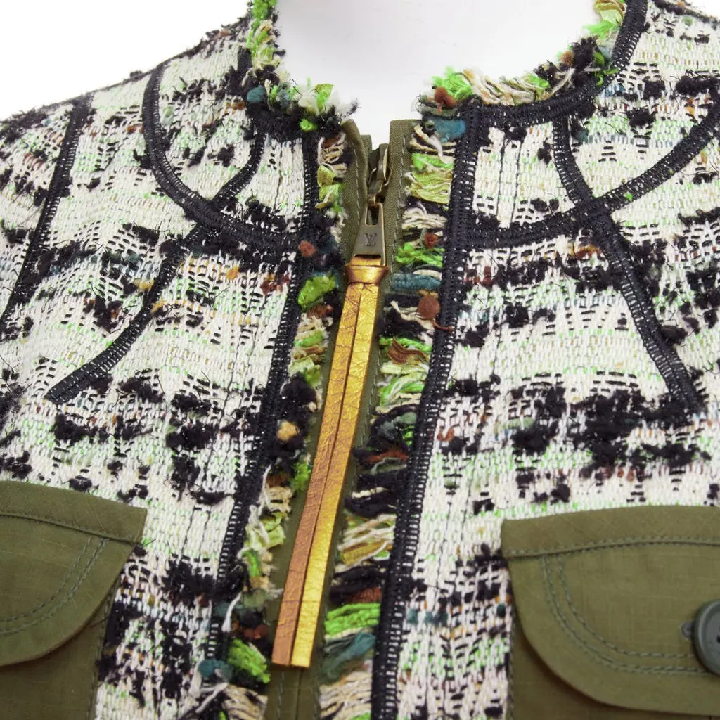 Louis Vuitton Green Cotton Jacket Green Cotton Very good - Back View
