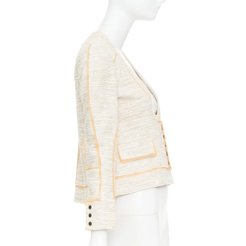 Proenza Schouler Orange Tweed Jacket Orange Tweed Very good - Box View