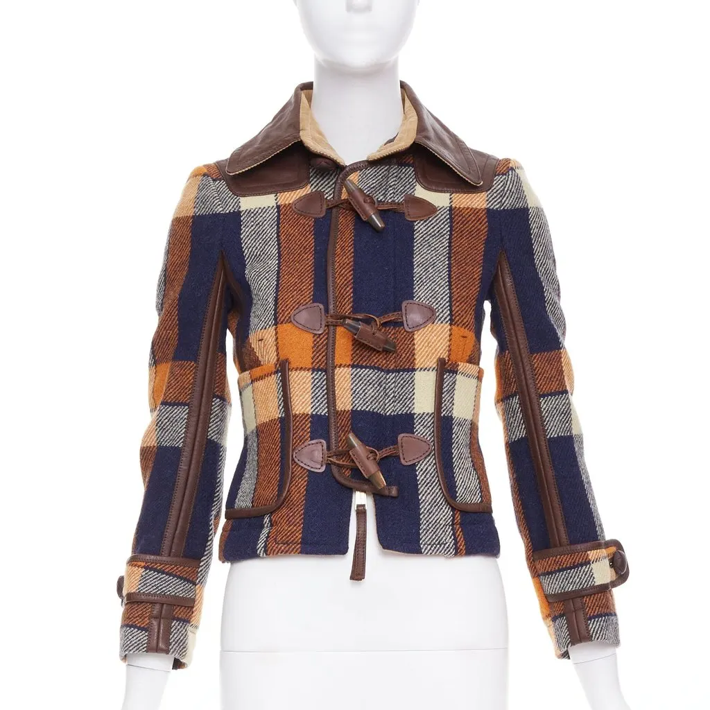 Dsquared2 Brown Wool Jacket Brown Wool Fair - Front View