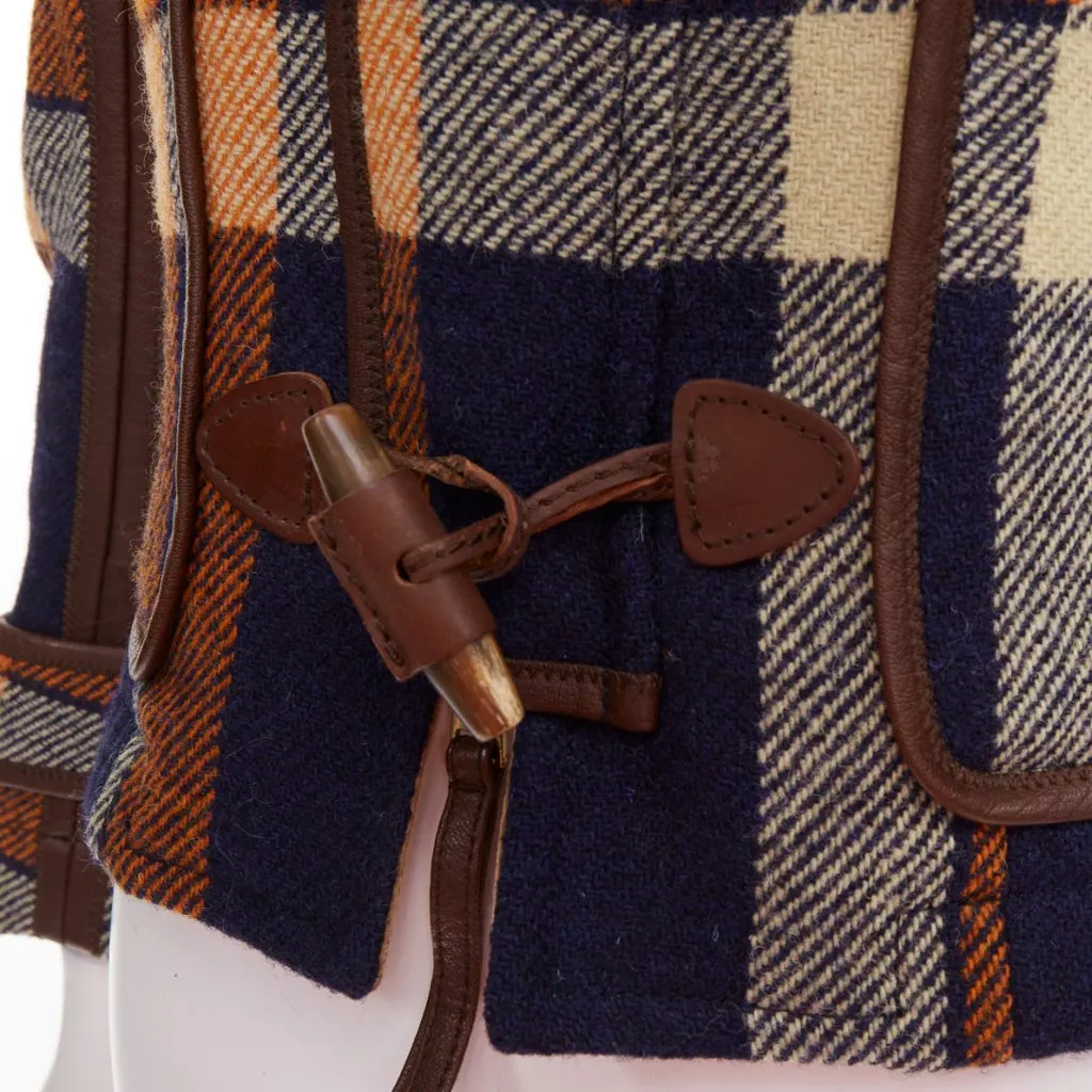 Dsquared2 Brown Wool Jacket Brown Wool Fair - Back View