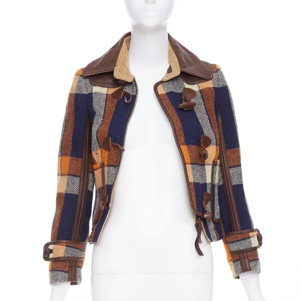 Dsquared2 Brown Wool Jacket Brown Wool Fair - Inside View