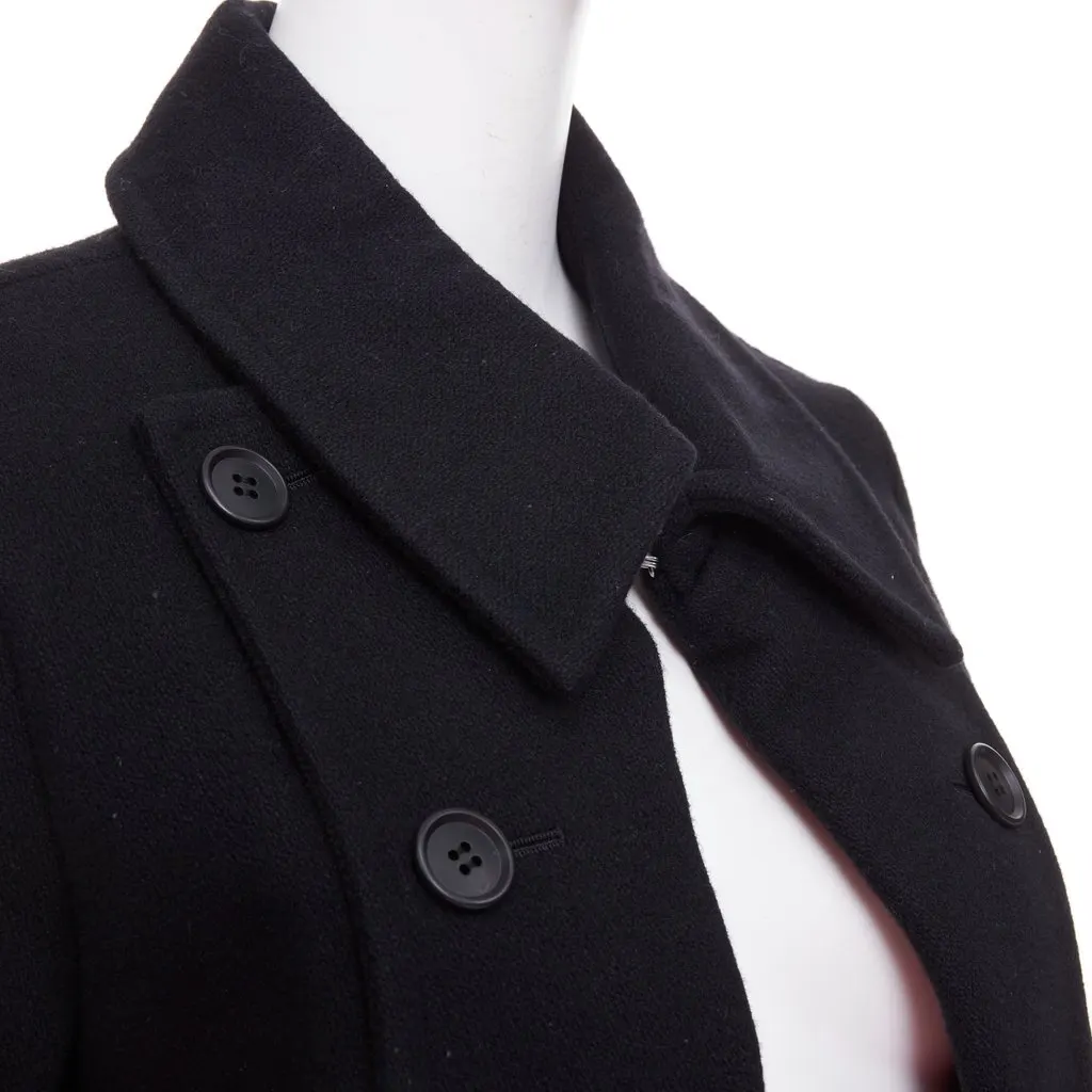 Limi Feu Black Wool Coat Black Wool Very good - Back View