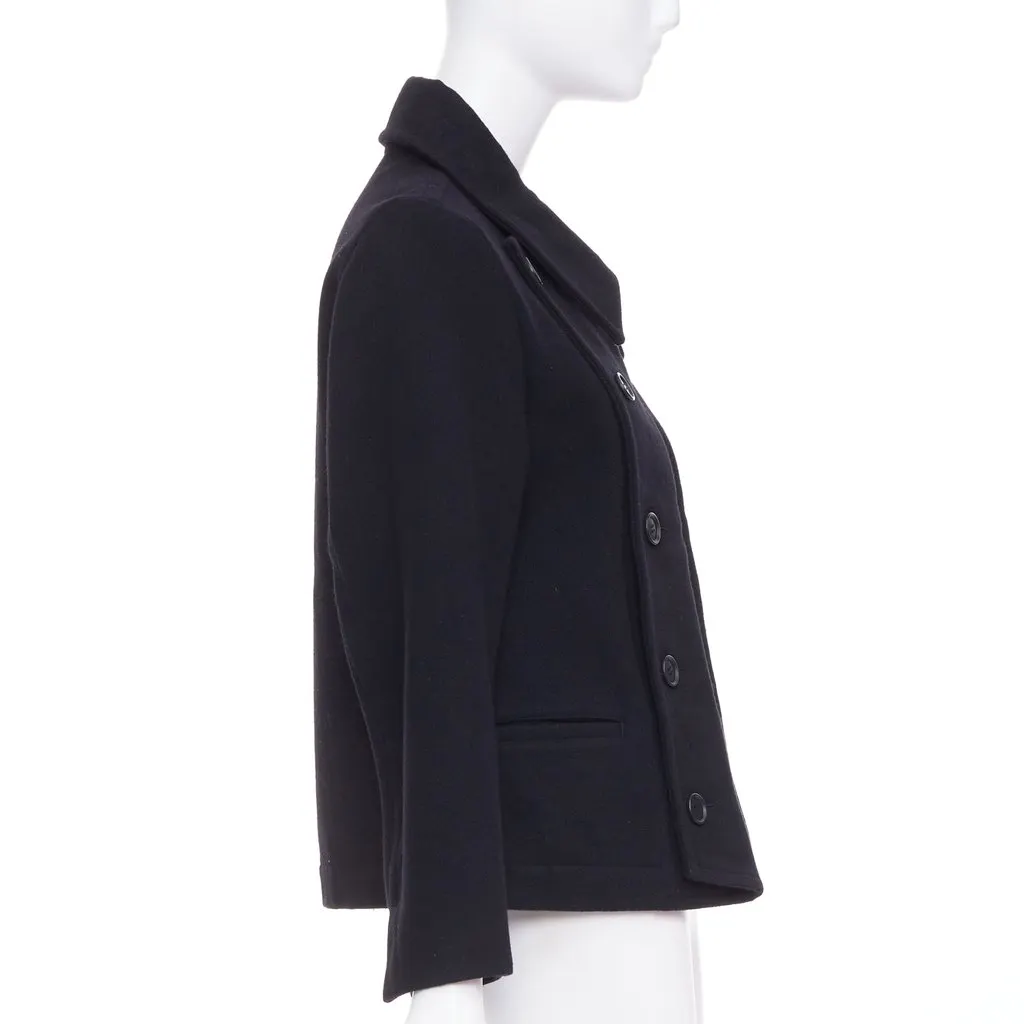 Limi Feu Black Wool Coat Black Wool Very good - Box View
