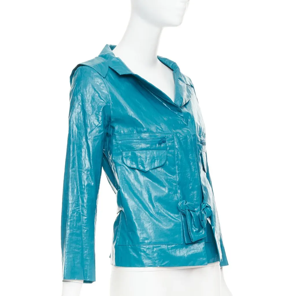 Chloé Blue Jacket Blue Acetate Very good - Model View