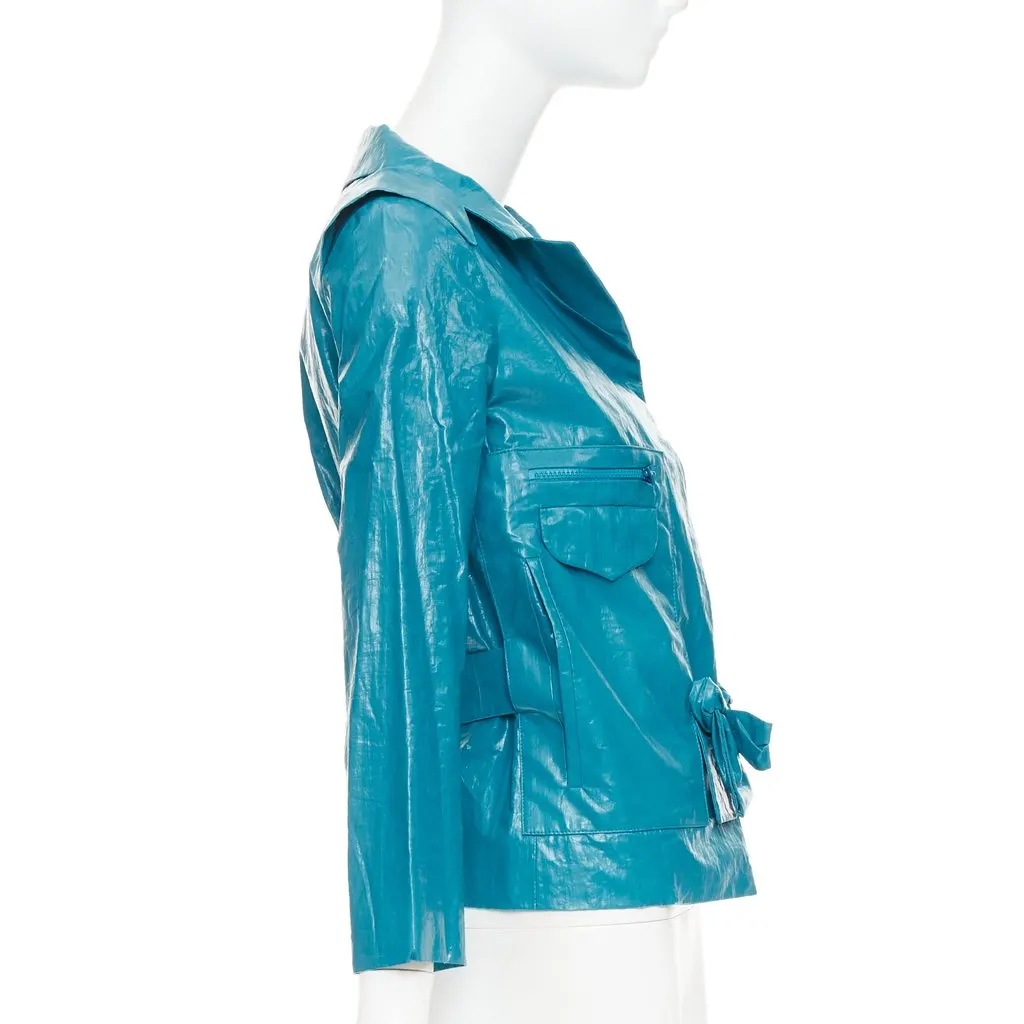Chloé Blue Jacket Blue Acetate Very good - Box View
