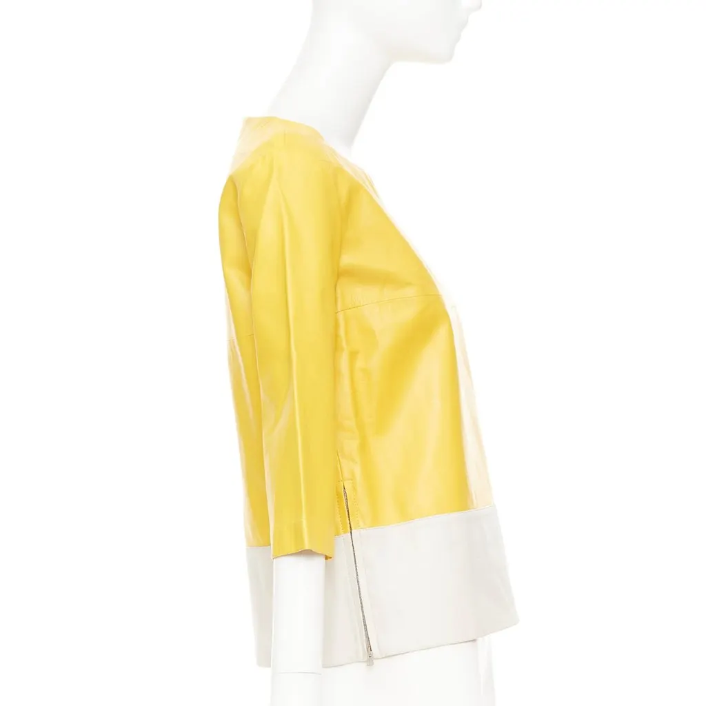 Marni Yellow Leather Top Yellow Leather Very good - Model View