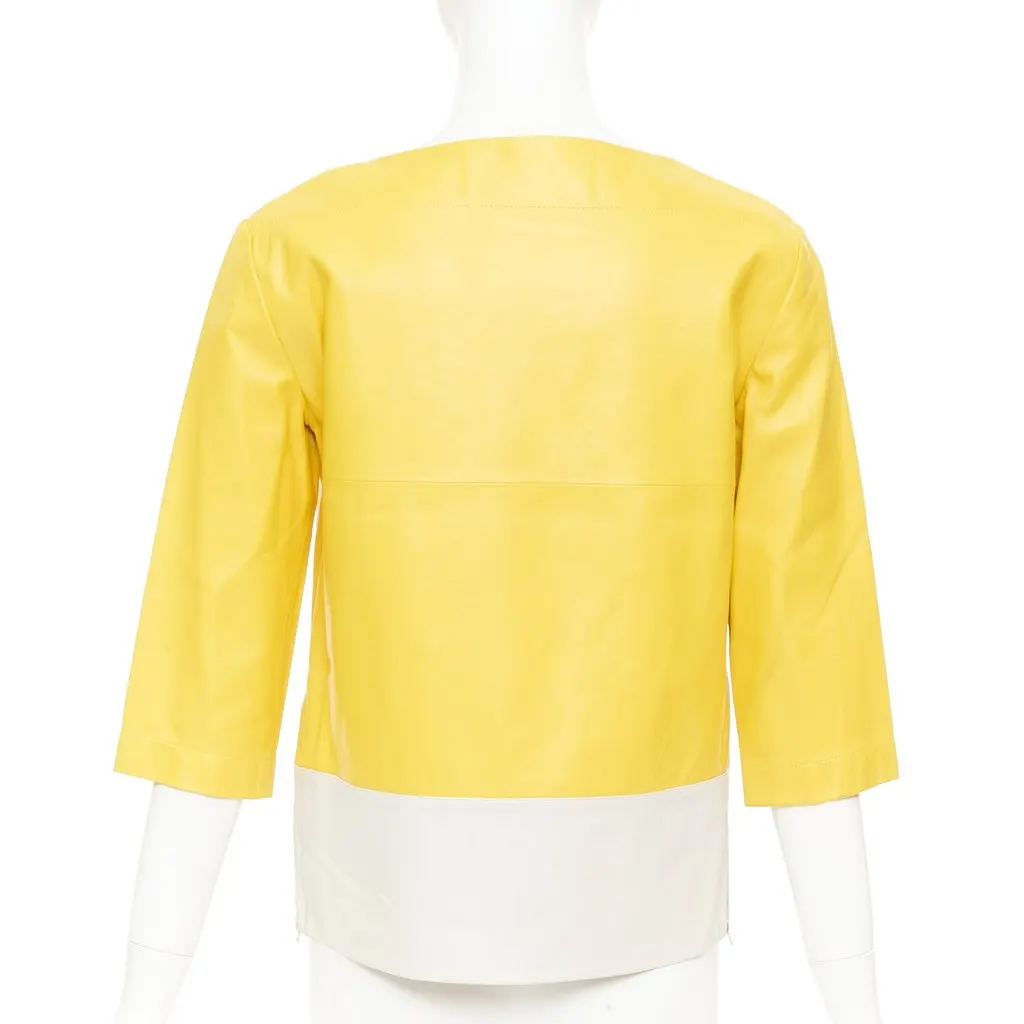 Marni Yellow Leather Top Yellow Leather Very good - Box View