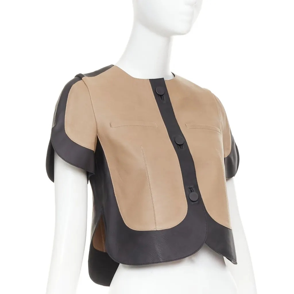 Marni Beige Leather Leather Jacket Beige Leather Very good - Inside View