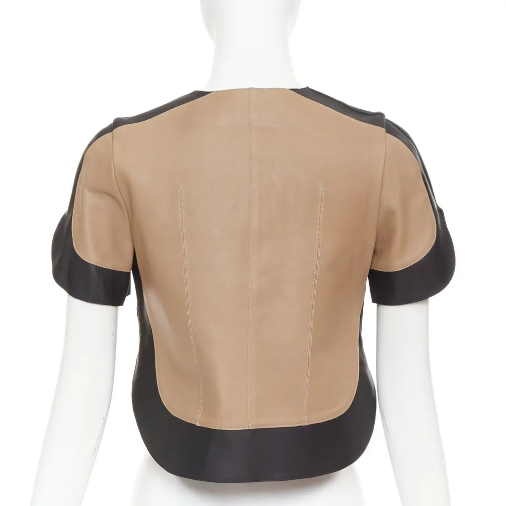 Marni Beige Leather Leather Jacket Beige Leather Very good - Box View