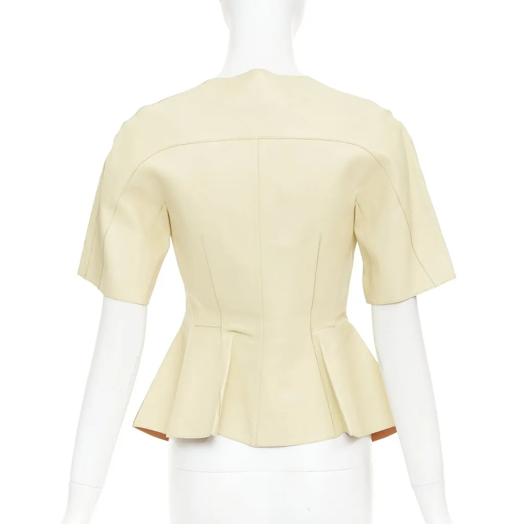 Marni Yellow Leather Leather Jacket Yellow Leather Fair - Box View