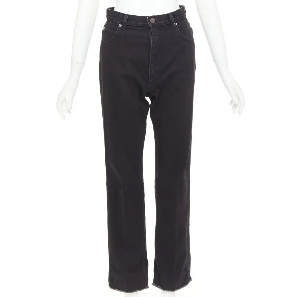 Celine Black Cotton Jeans Black Cotton Good - Back View