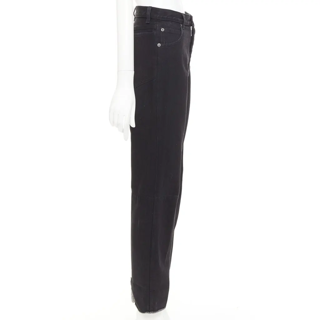 Celine Black Cotton Jeans Black Cotton Good - Model View
