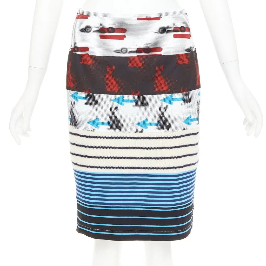 Prada MultiColor Cotton Skirt MultiColor Cotton Very good - Front View
