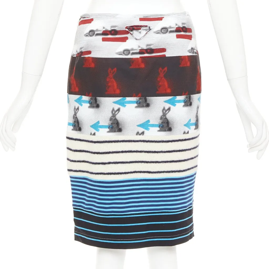 Prada MultiColor Cotton Skirt MultiColor Cotton Very good - Box View