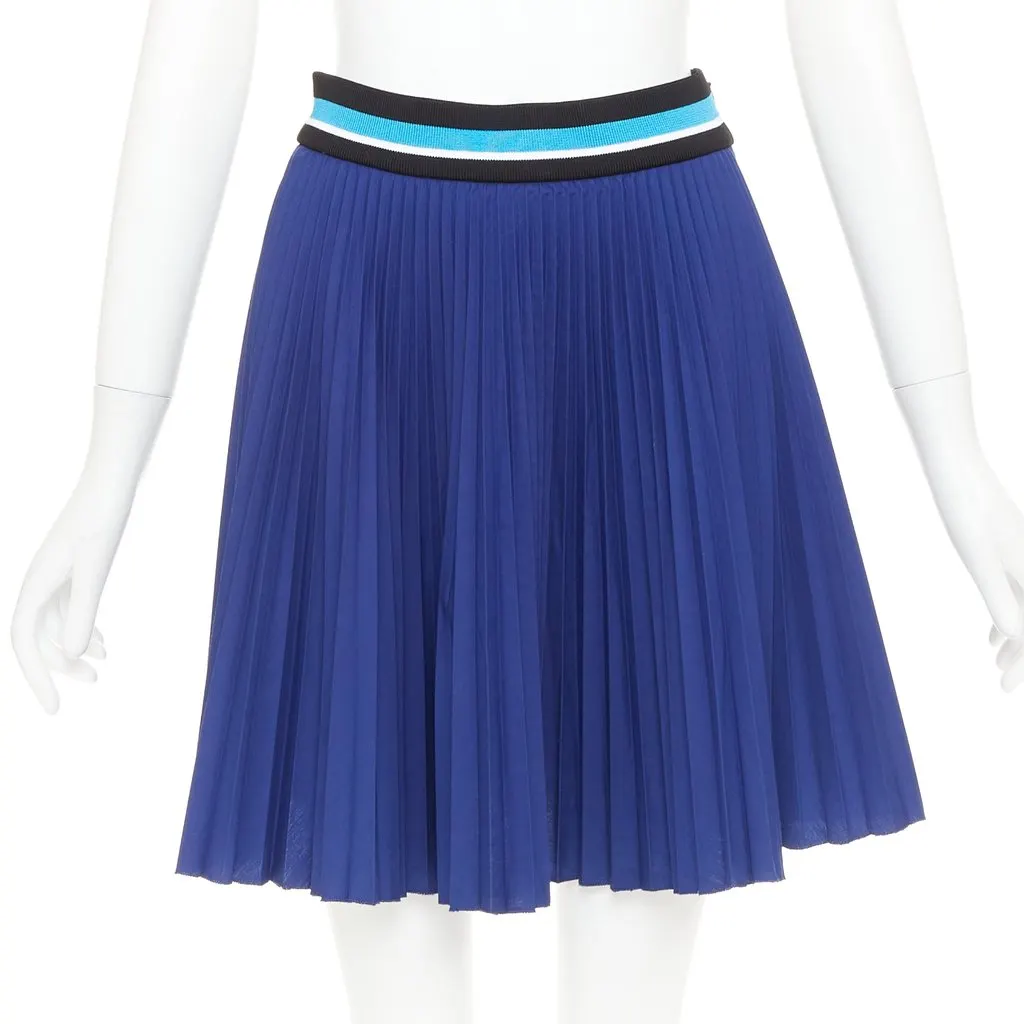 Prada Navy Polyester Skirt Navy Polyester Very good - Front View