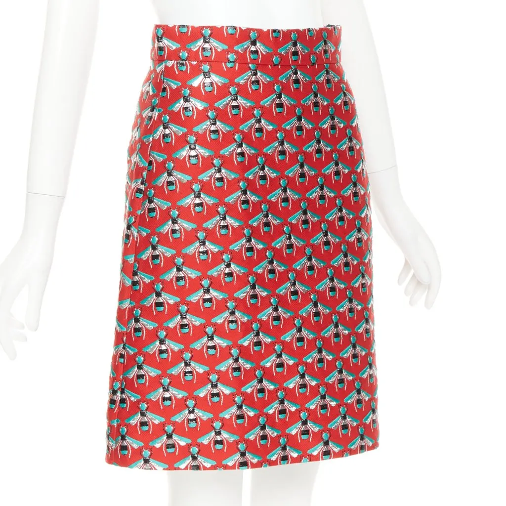 Gucci Red Polyester Skirt Red Polyester Never worn, with tag - Inside View