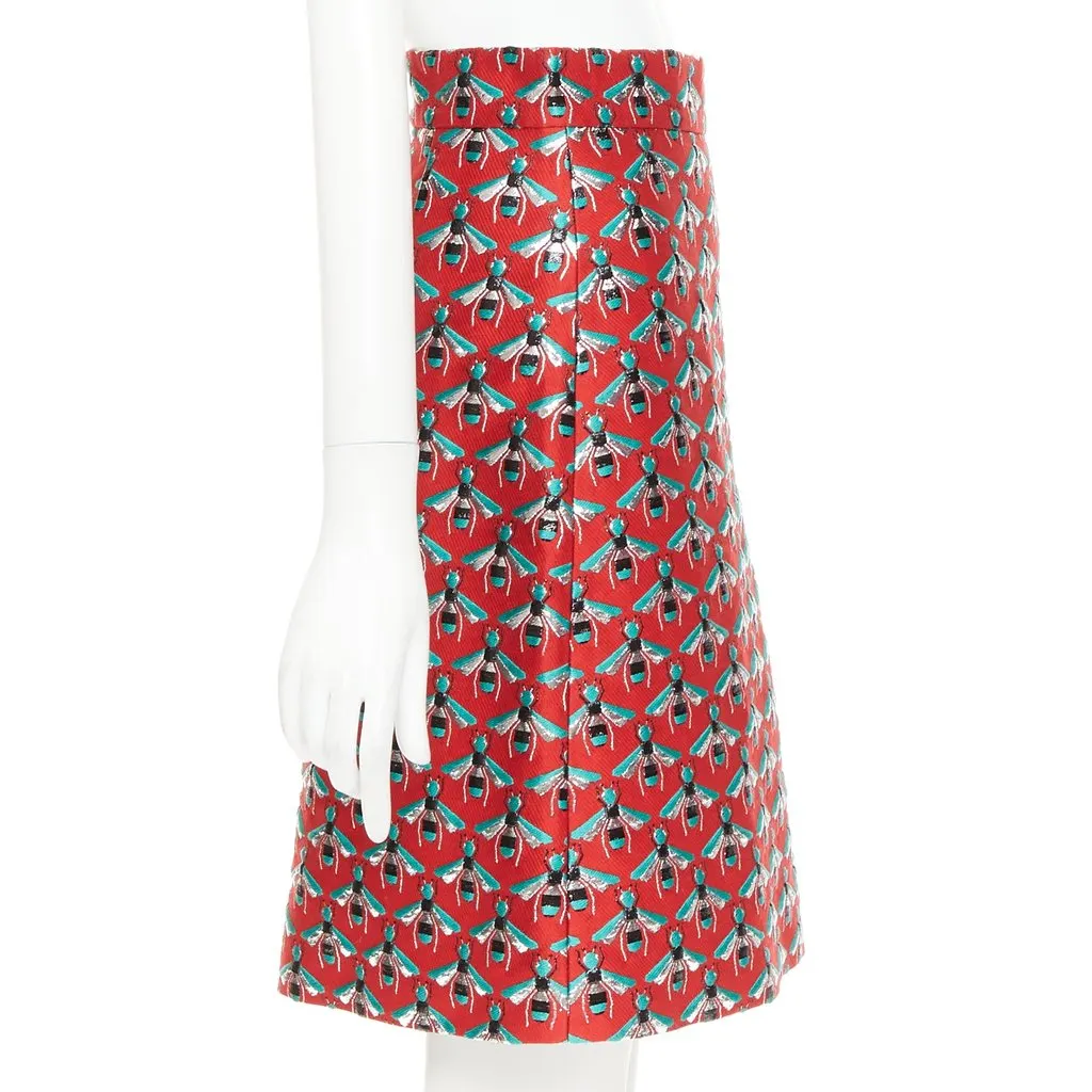 Gucci Red Polyester Skirt Red Polyester Never worn, with tag - Model View