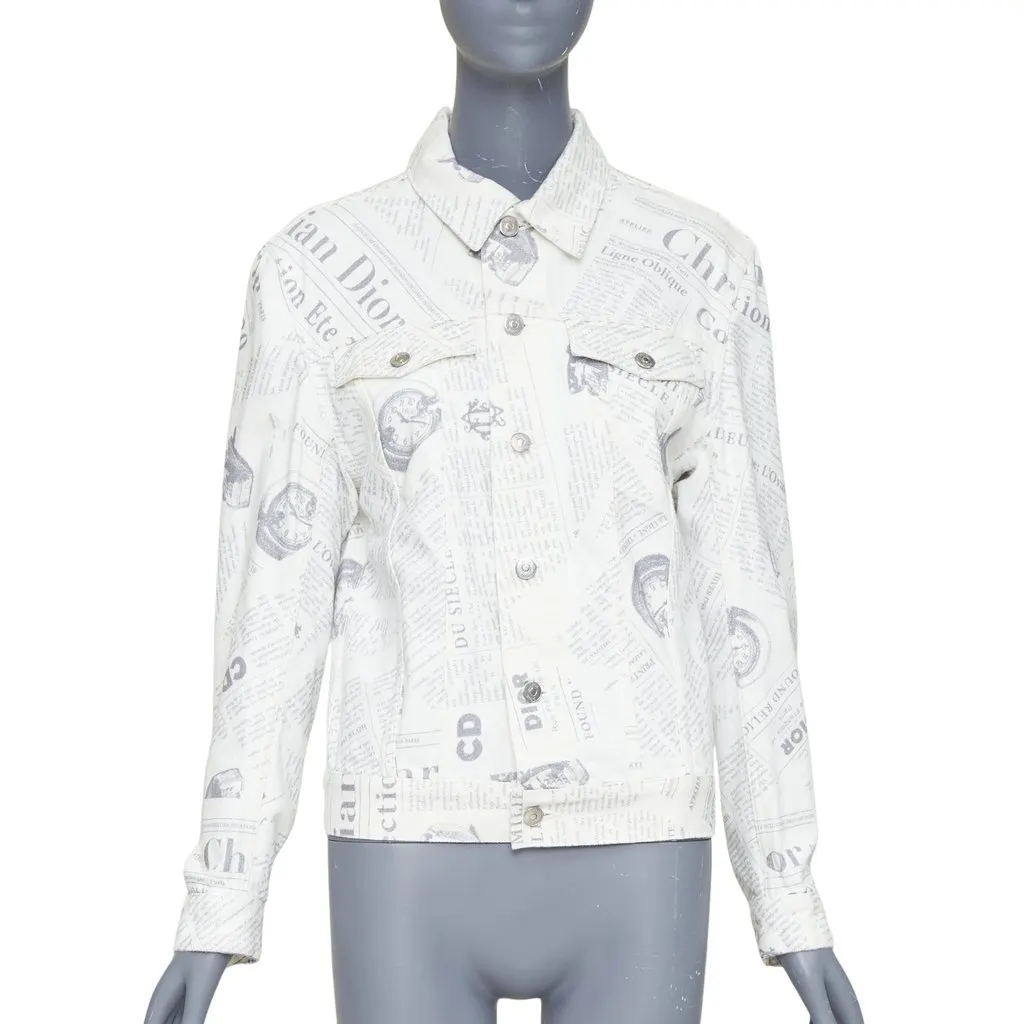 Dior White Denim Jacket White Denim Very good - Front View