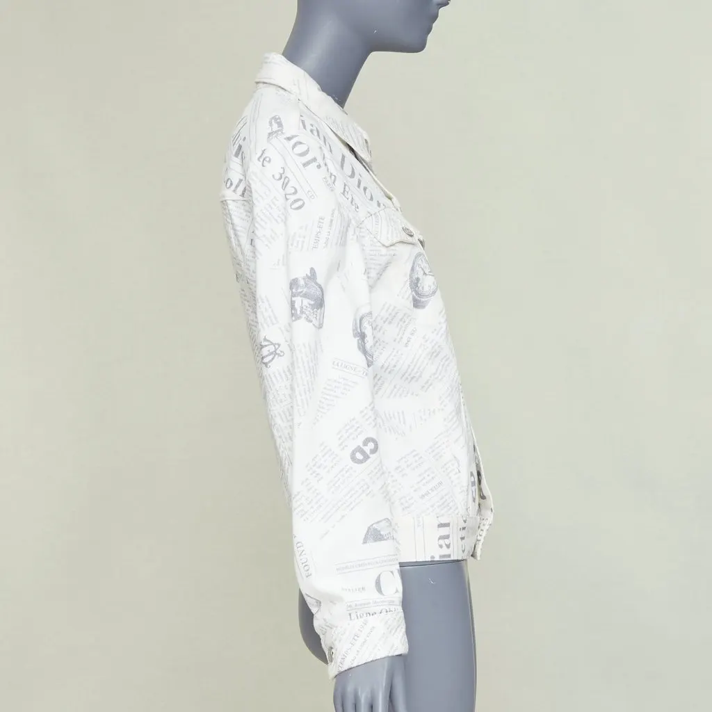 Dior White Denim Jacket White Denim Very good - Model View