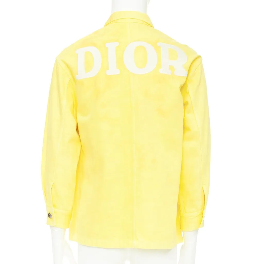 Dior Yellow Cotton Jacket Yellow Cotton Fair - Front View