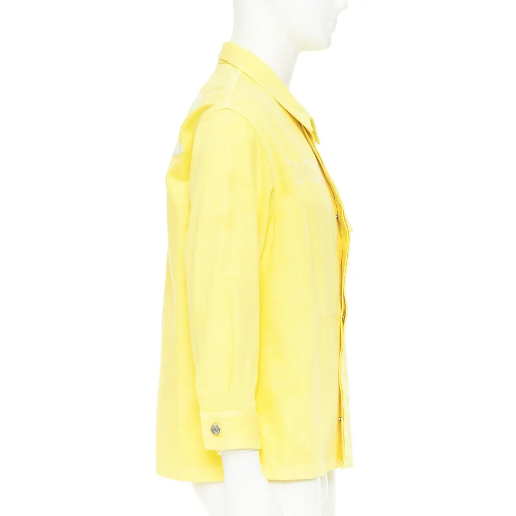 Dior Yellow Cotton Jacket Yellow Cotton Fair - Model View