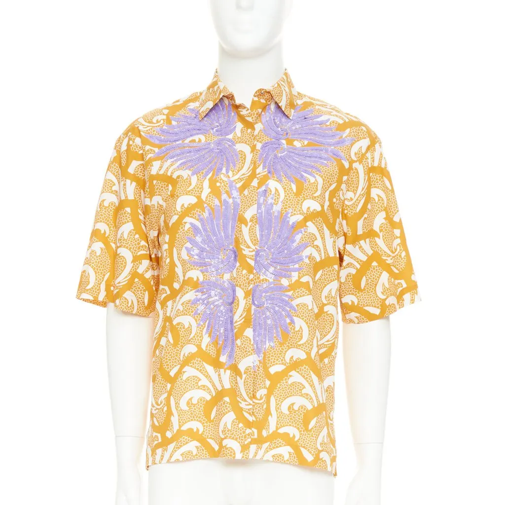 Dries Van Noten Yellow Cotton Top Yellow Cotton Very good - Front View