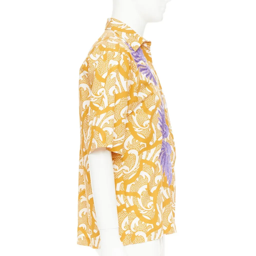 Dries Van Noten Yellow Cotton Top Yellow Cotton Very good - Model View