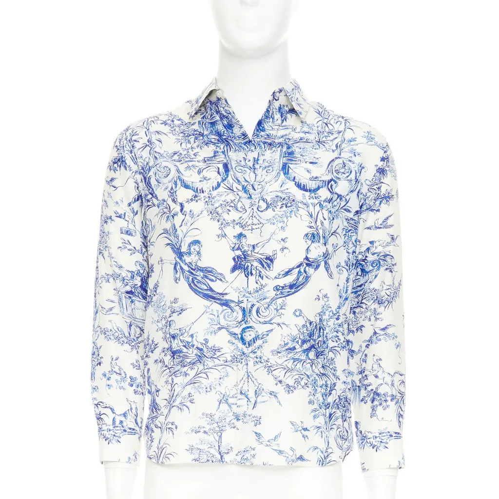 Dior Blue Silk Top Blue Silk Very good - Front View