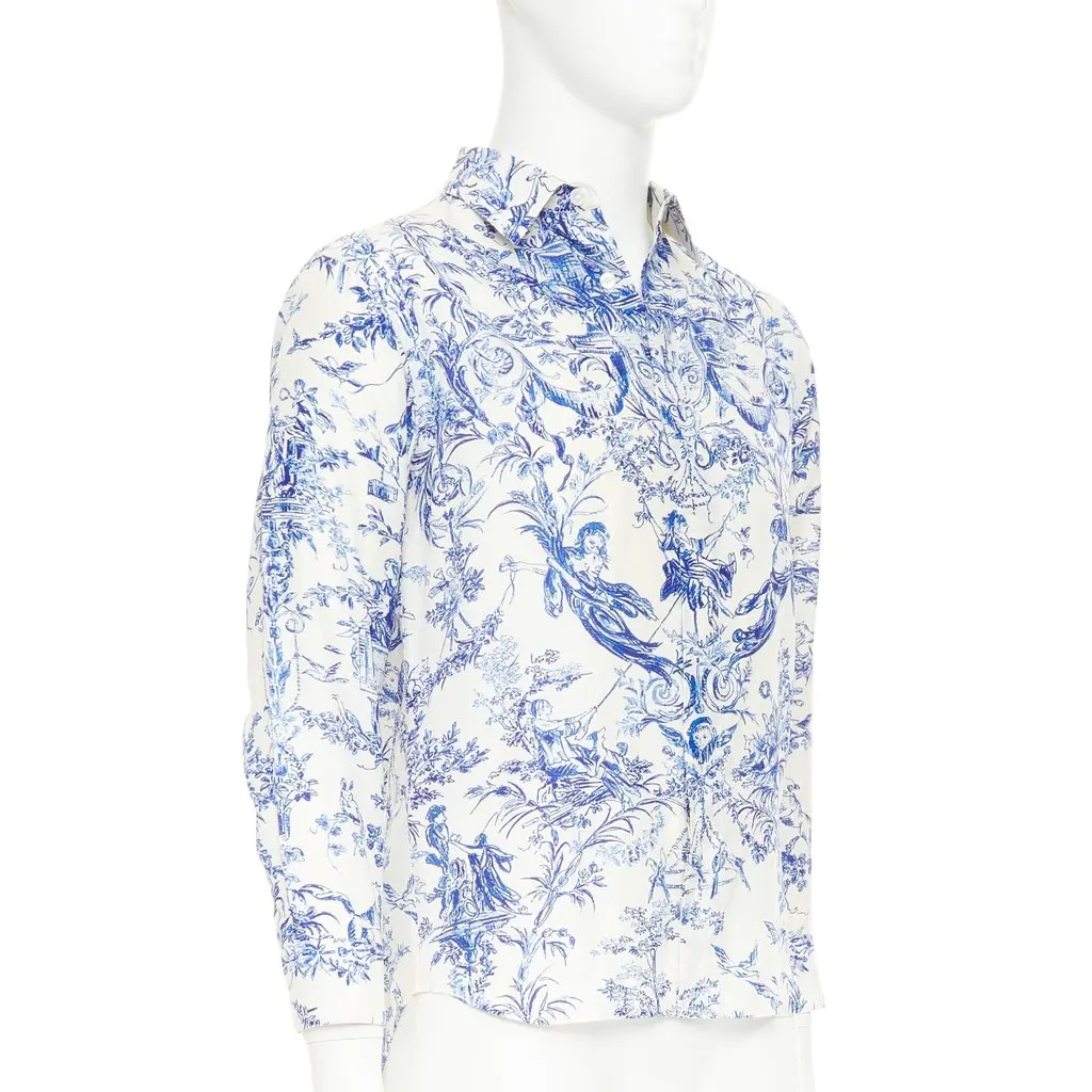 Dior Blue Silk Top Blue Silk Very good - Inside View