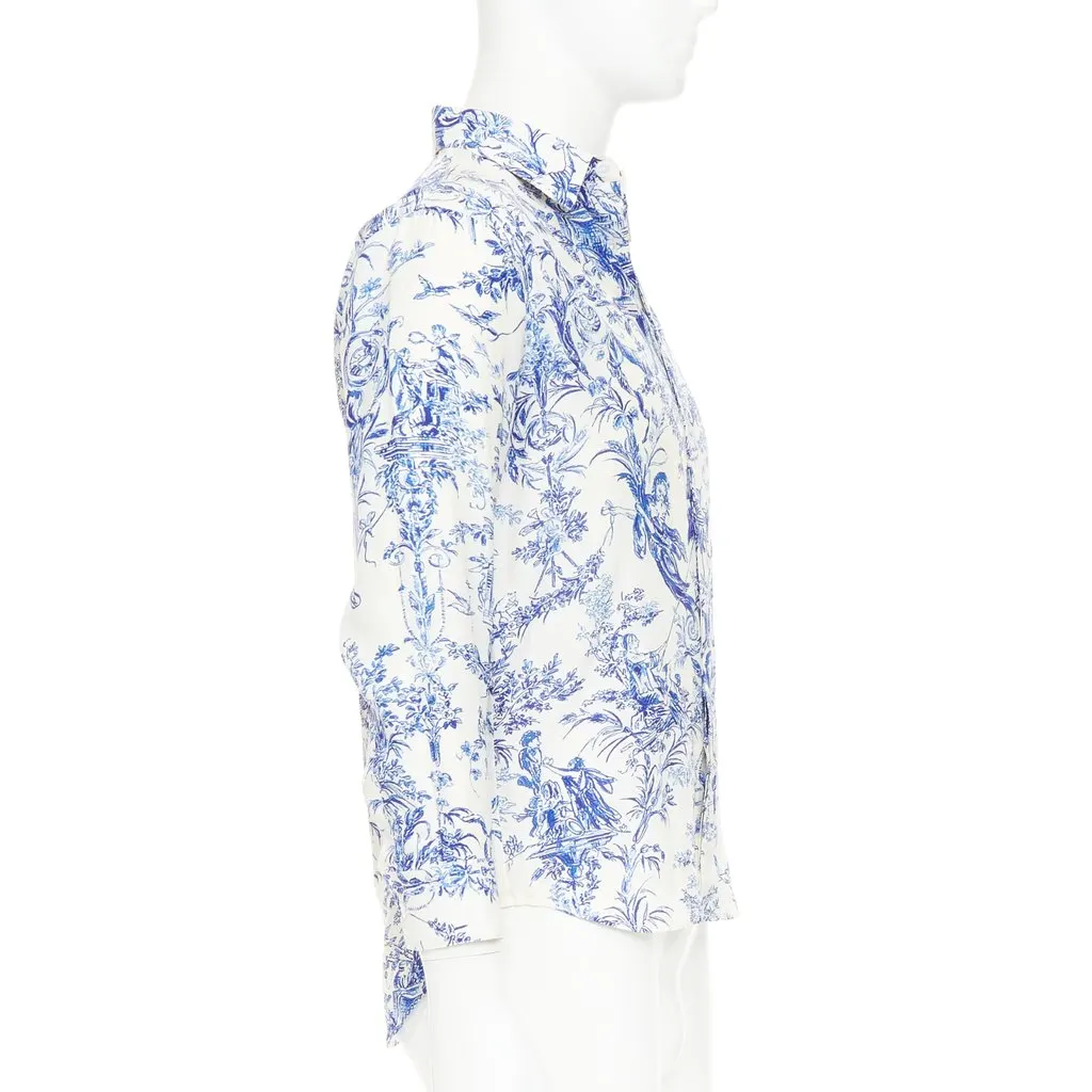 Dior Blue Silk Top Blue Silk Very good - Model View