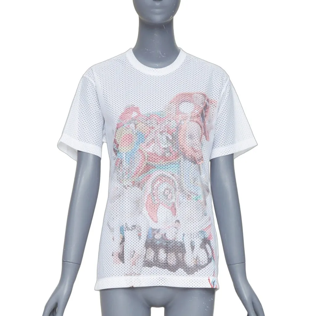 Comme des Garçons White Polyester T-Shirt White Polyester Very good - Front View