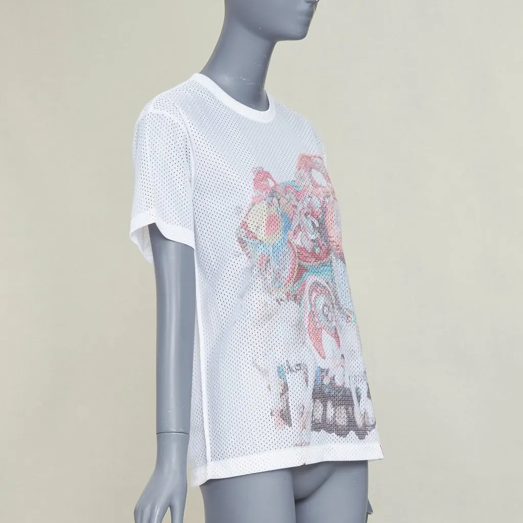 Comme des Garçons White Polyester T-Shirt White Polyester Very good - Inside View