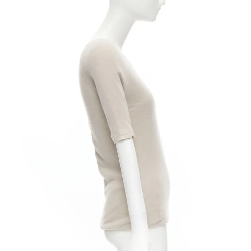 Chloé Cashmere Zip Sweater Beige Cashmere Very good - Model View