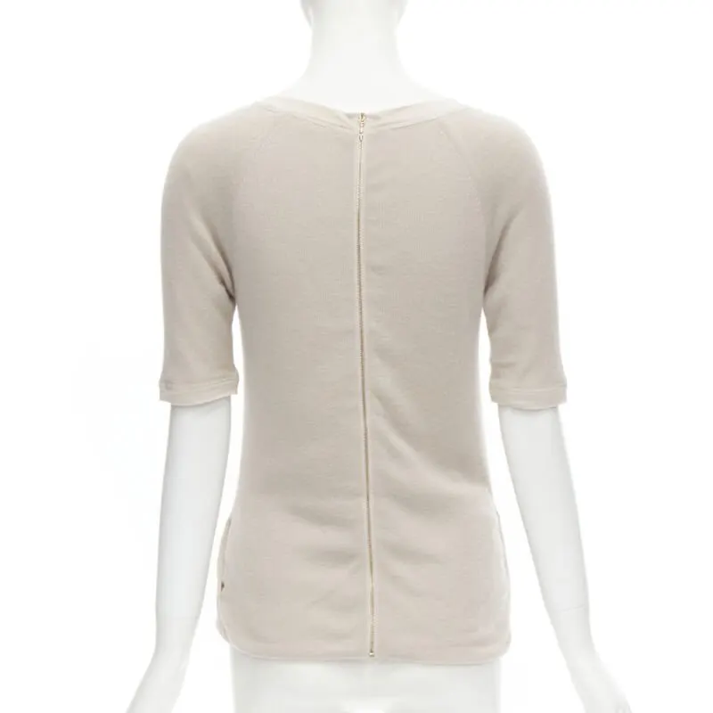 Chloé Cashmere Zip Sweater Beige Cashmere Very good - Box View