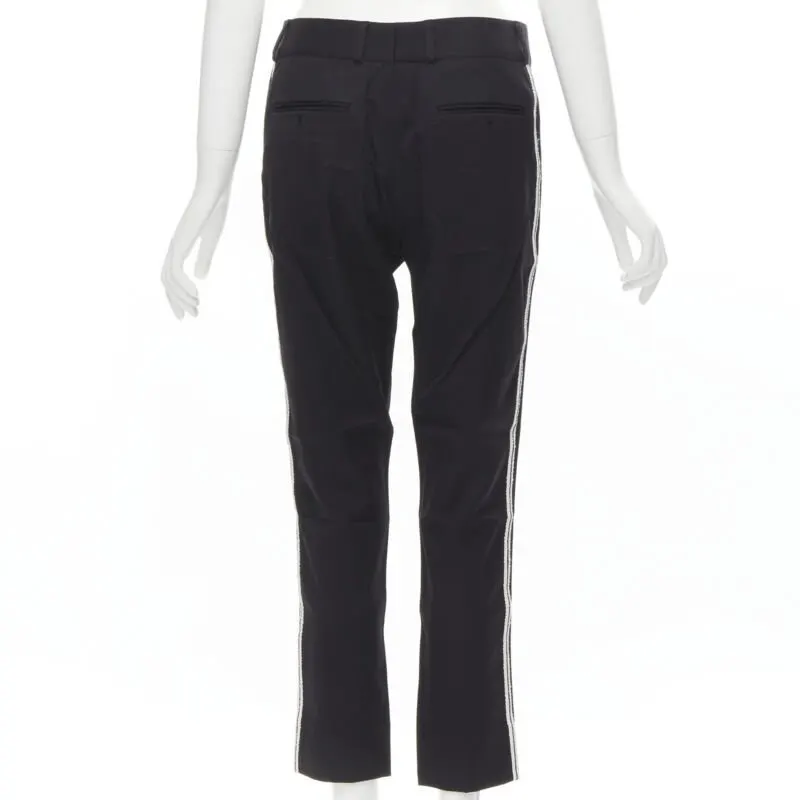 Saint Laurent Braided Formal Pants Black Polyester Never worn - Box View
