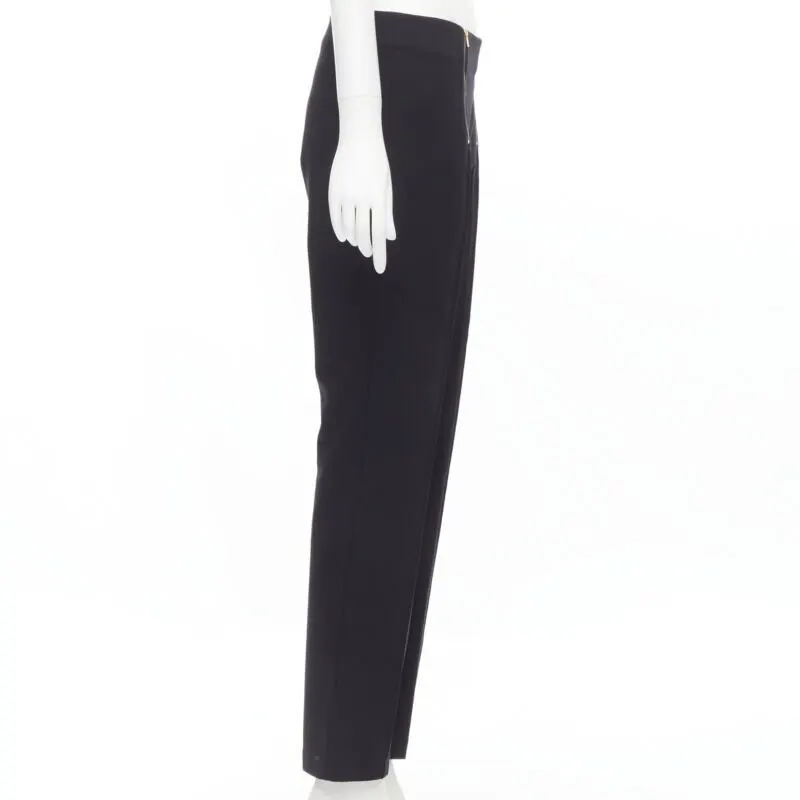 The Row Gold Zipper Leggings Black Polyester Never worn - Model View