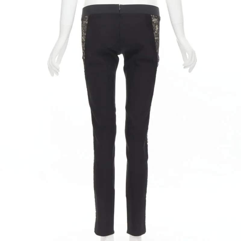 Stella McCartney Lace Side Pants Black Wool Never worn - Box View