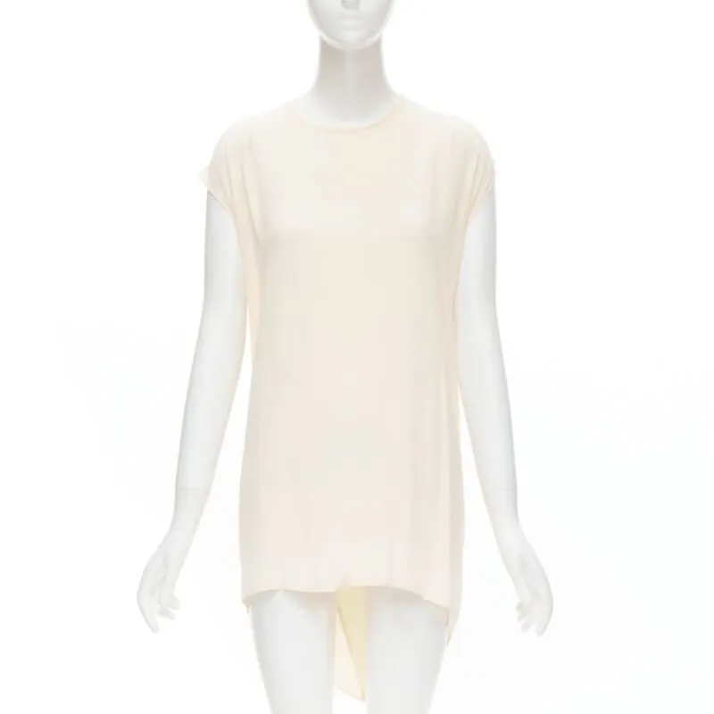 The Row Silk Modal Vest Beige Silk Never worn - Front View