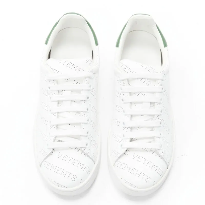 Vetements Perforated Leather Sneakers White Leather Never worn - Inside View