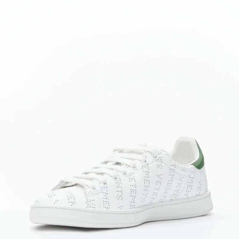 Vetements Perforated Leather Sneakers White Leather Never worn - Model View