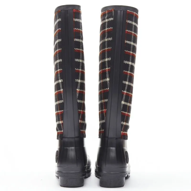 Moncler Gradient Platform Boots Black Rubber Never worn - Box View